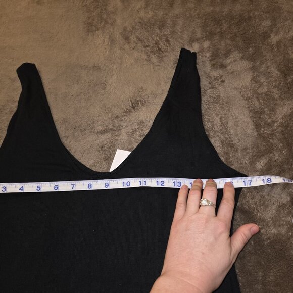 NWT A Pea In The Pod Grey State Ribbed Maternity Bodysuit Black Large - Picture 14 of 14